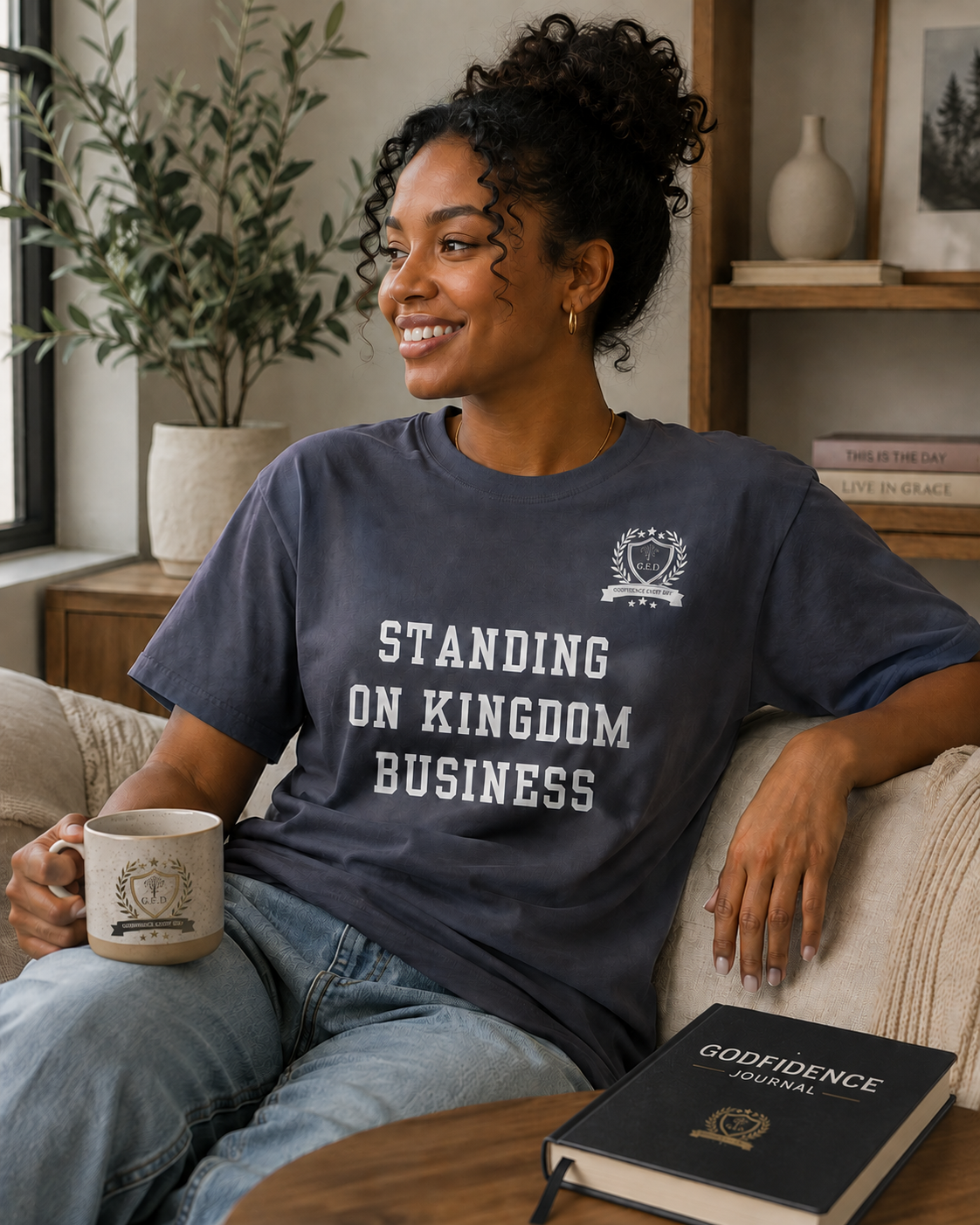 NEW!!! Godfidence Kingdom Front Tee - Godfidence Every Day G.E.D. Brand
