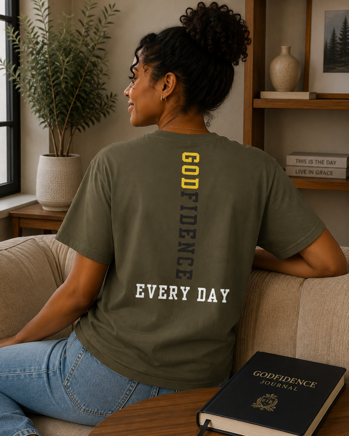 NEW!!! Godfidence Kingdom Front Tee - Godfidence Every Day G.E.D. Brand