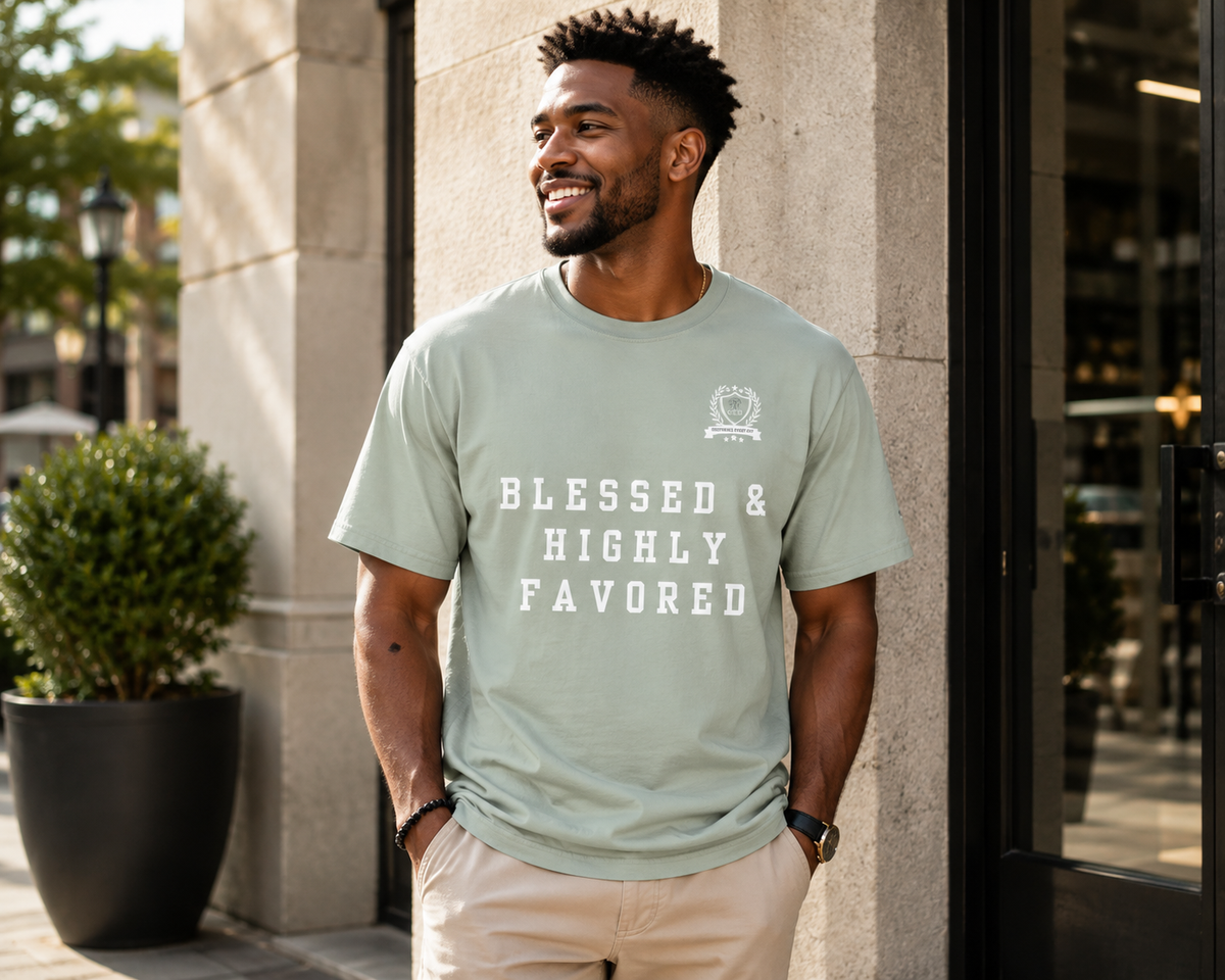 NEW!!! Godfidence Blessed Front Tee - Godfidence Every Day G.E.D. Brand