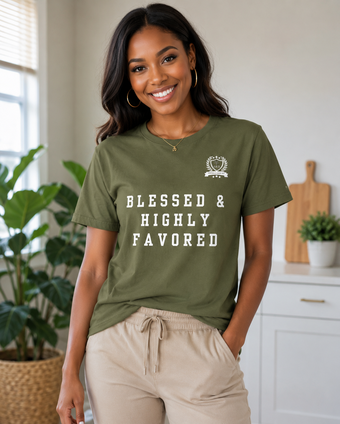 NEW!!! Godfidence Blessed Front Tee - Godfidence Every Day G.E.D. Brand