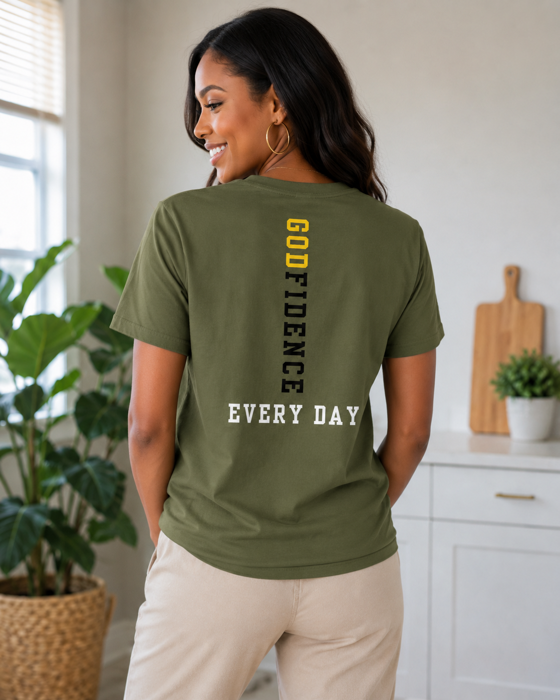 NEW!!! Godfidence Blessed Front Tee - Godfidence Every Day G.E.D. Brand