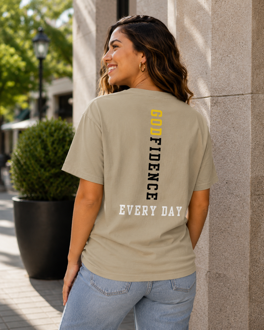NEW!!! Godfidence Blessed Front Tee - Godfidence Every Day G.E.D. Brand