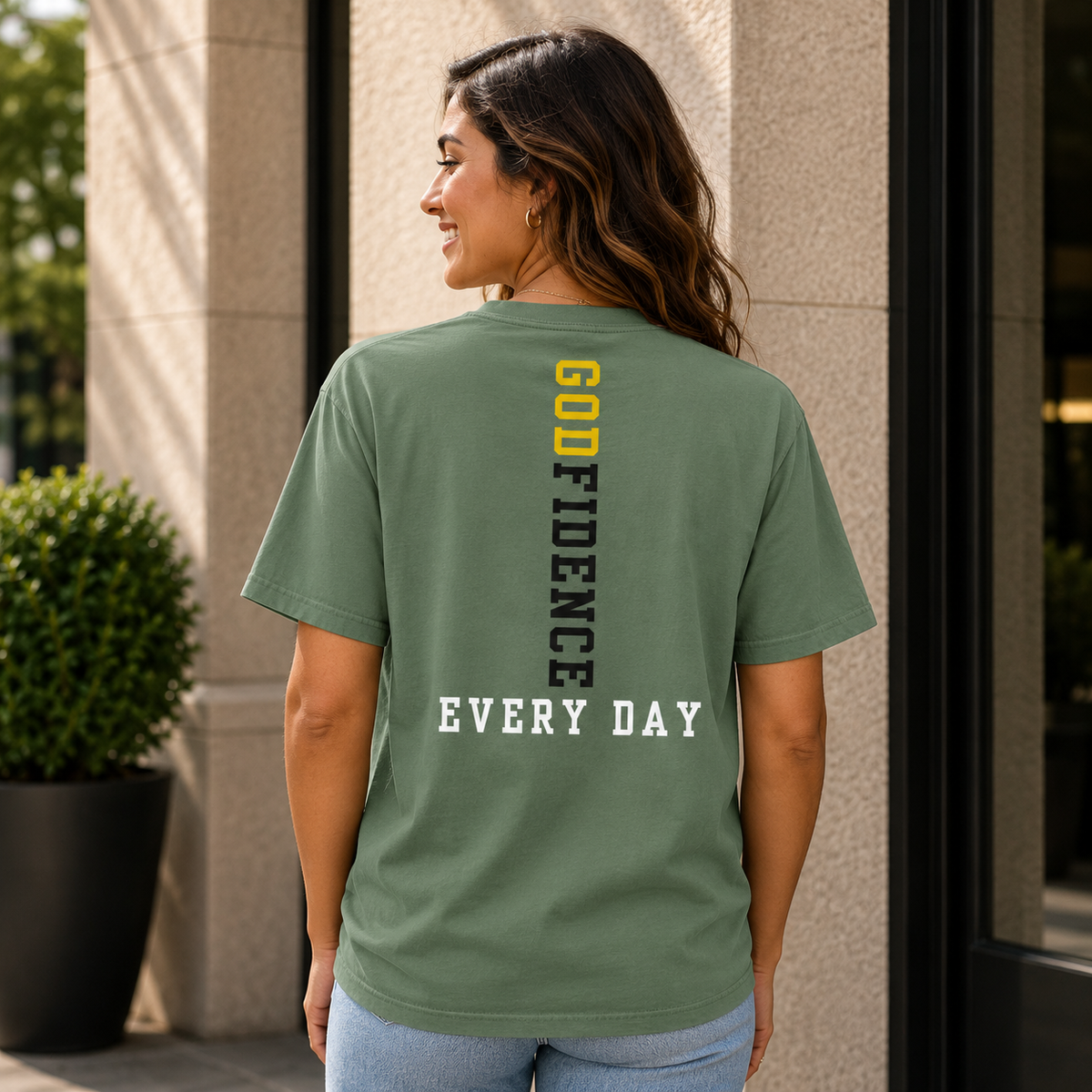 NEW!!! Godfidence Blessed Front Tee - Godfidence Every Day G.E.D. Brand