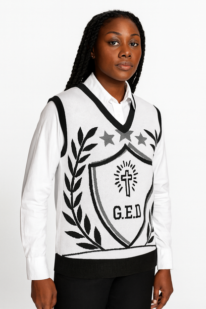 G.E.D Godfidence Knit V-neck vest - Godfidence Every Day G.E.D. Brand