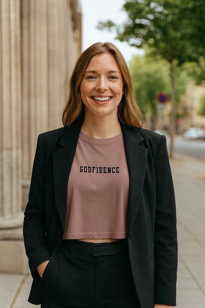 Simple Godfidence Every Day Crop Top - Godfidence Every Day G.E.D. Brand