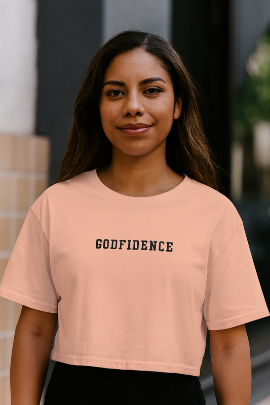 Simple Godfidence Every Day Crop Top - Godfidence Every Day G.E.D. Brand