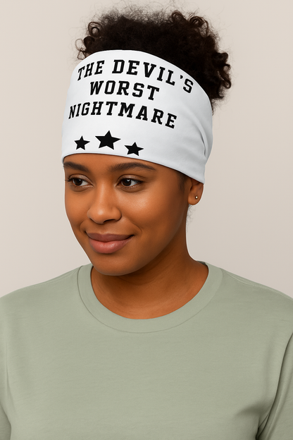 The Devil's Worst Nightmare All-over print bandana - Godfidence Every Day G.E.D. Brand