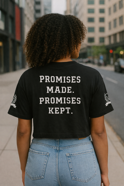 Godfidence Promises Crop Top - Godfidence Every Day G.E.D. Brand