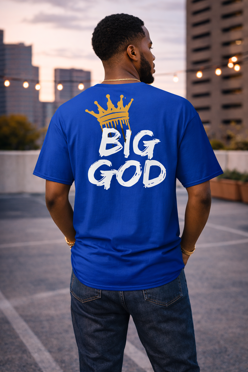 NEW!!! Godfidence Big God Classic tee (White lettering)