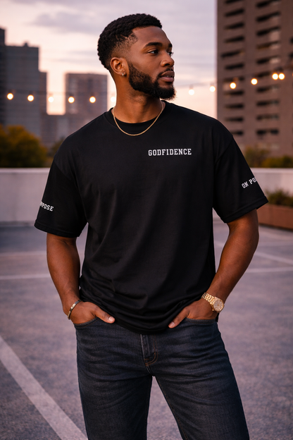 NEW!!! Godfidence Big God Classic tee (White lettering)