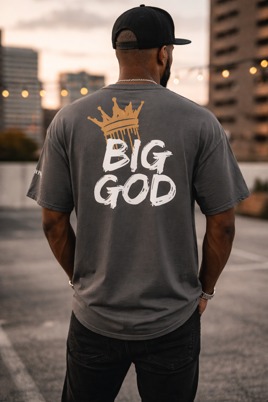 NEW!!! Godfidence Big God Classic tee (White lettering)