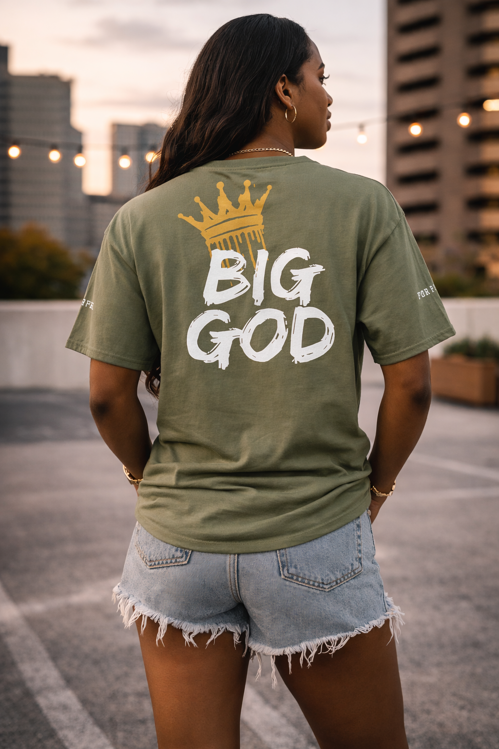 NEW!!! Godfidence Big God Classic tee (White lettering)