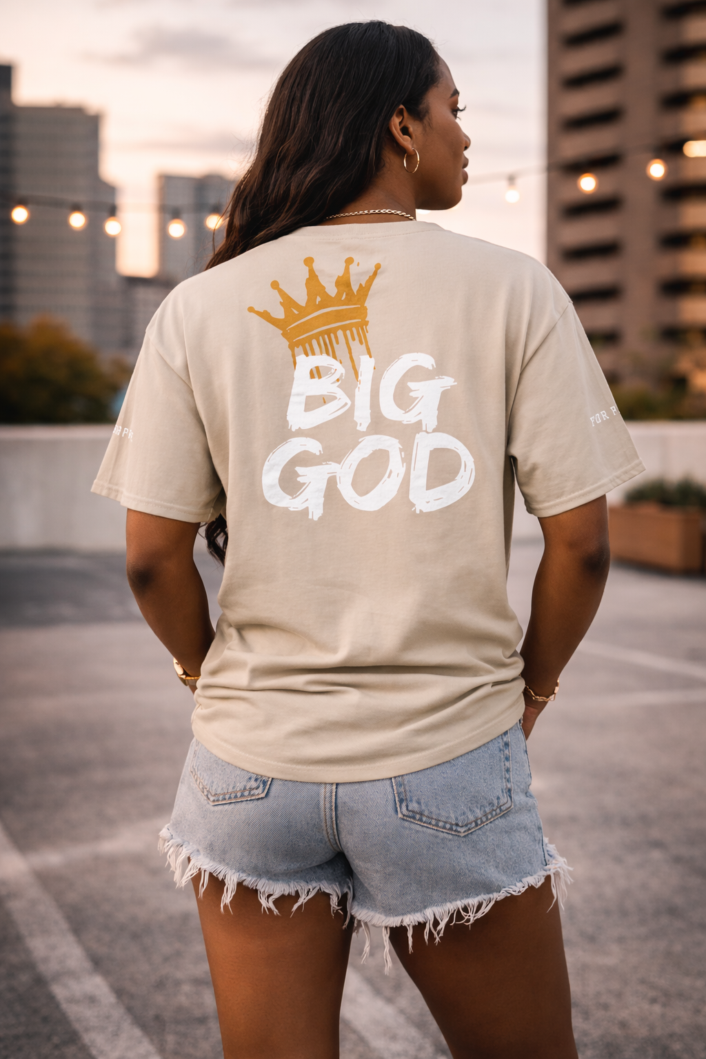 NEW!!! Godfidence Big God Classic tee (White lettering)