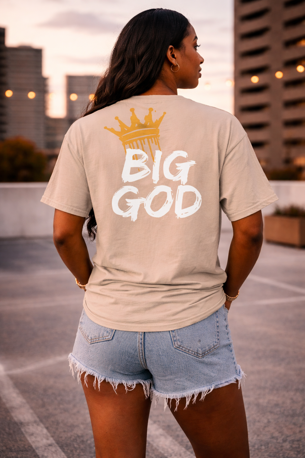 NEW!!! Godfidence Big God Classic tee (White lettering)