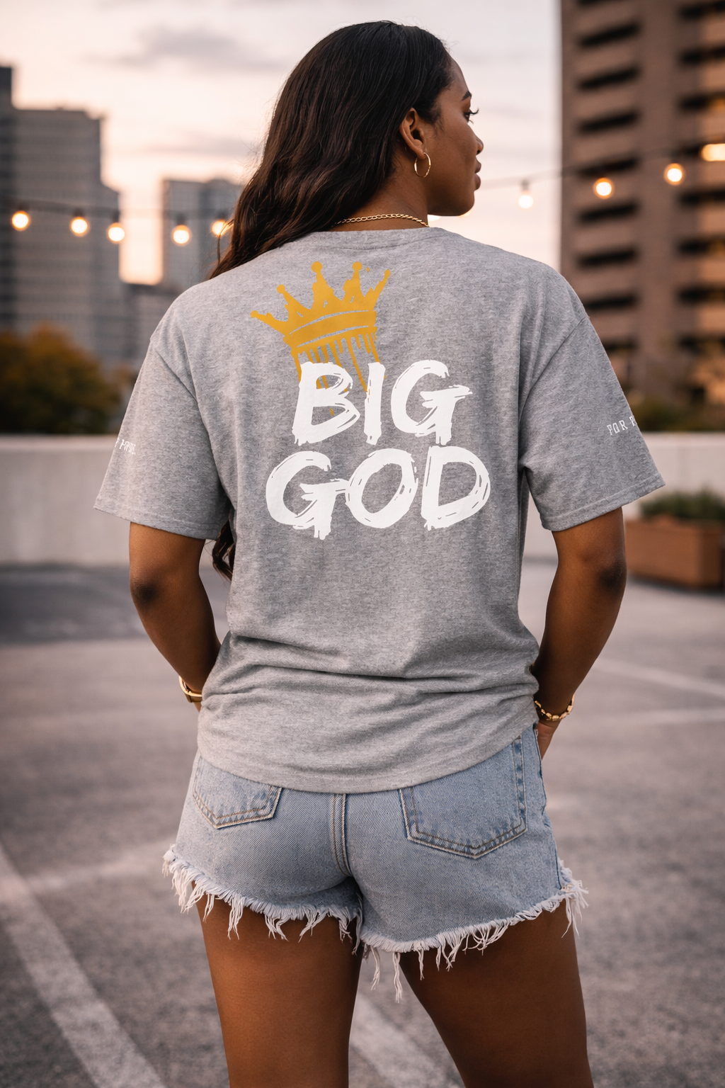 NEW!!! Godfidence Big God Classic tee (White lettering)