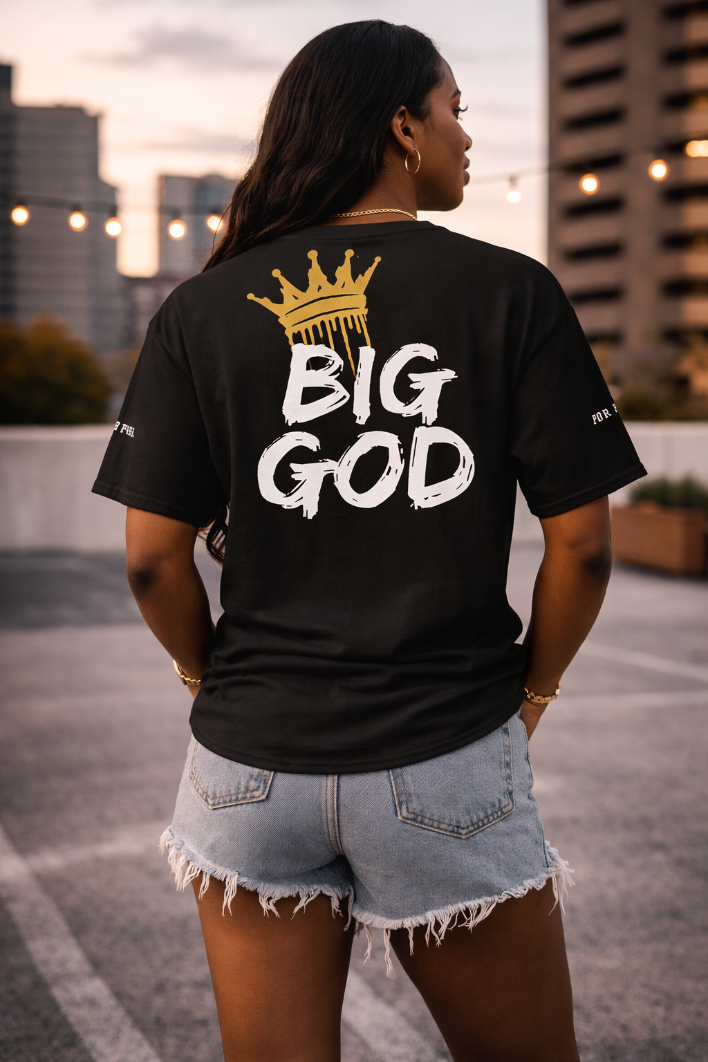 NEW!!! Godfidence Big God Classic tee (White lettering)