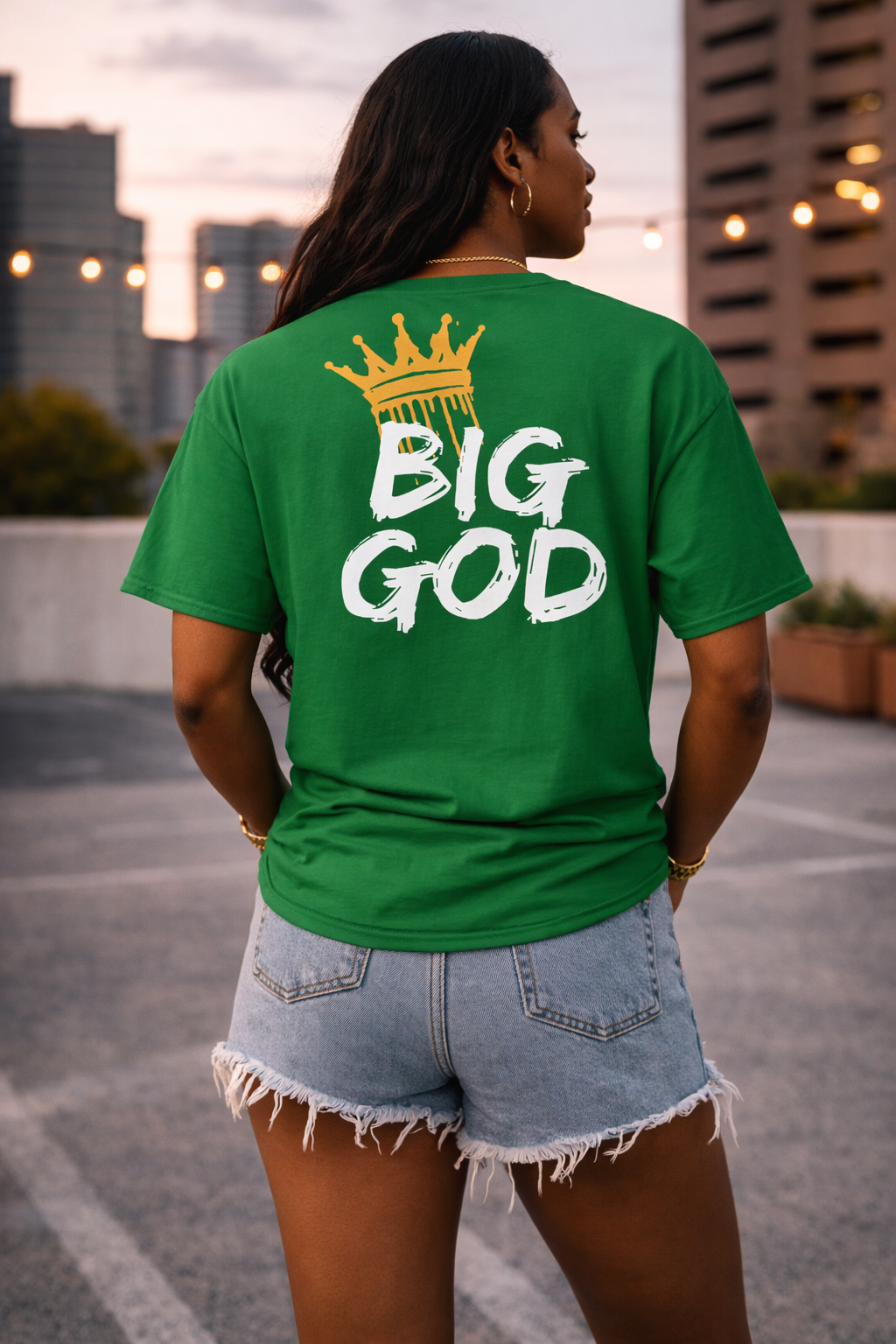 NEW!!! Godfidence Big God Classic tee (White lettering)