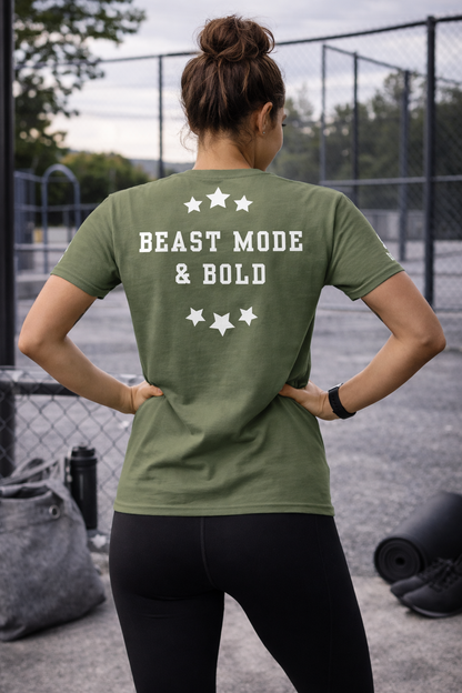 NEW!!! Godfidence Beast Mode Stars Classic Tee - Godfidence Every Day G.E.D. Brand