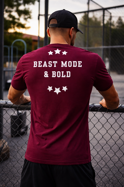 NEW!!! Godfidence Beast Mode Stars Classic Tee - Godfidence Every Day G.E.D. Brand