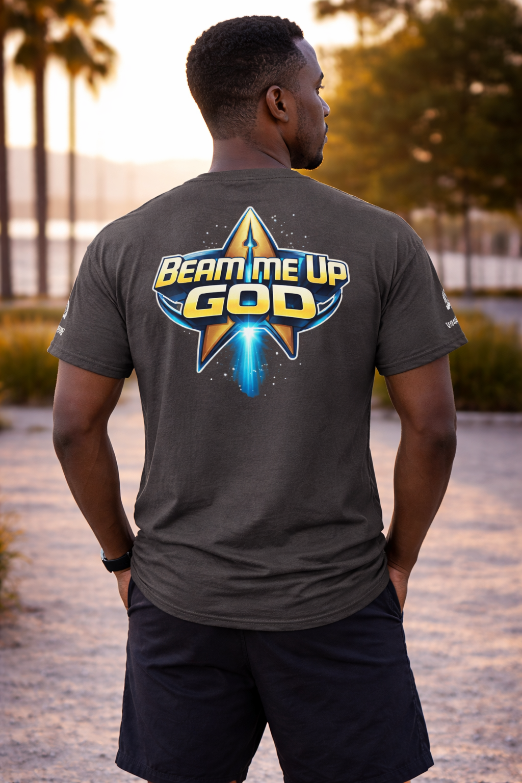 NEW!!! Godfidence Beam Me Up God Classic tee - Godfidence Every Day G.E.D. Brand