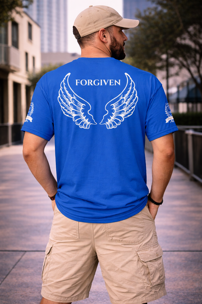 NEW!!! Godfidence Forgiven Angel Wings Classic Tee