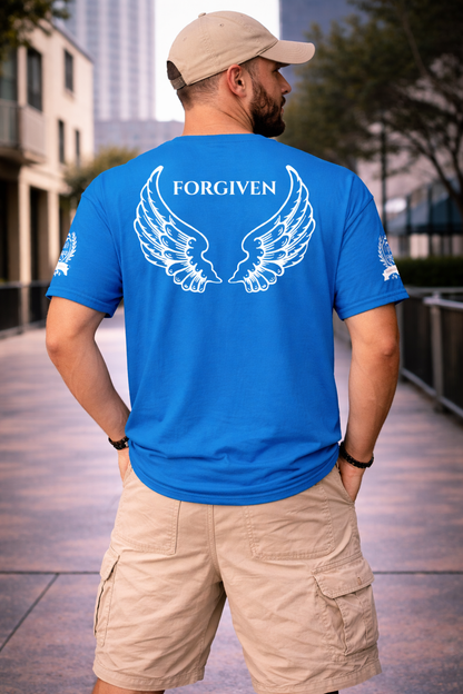 NEW!!! Godfidence Forgiven Angel Wings Classic Tee