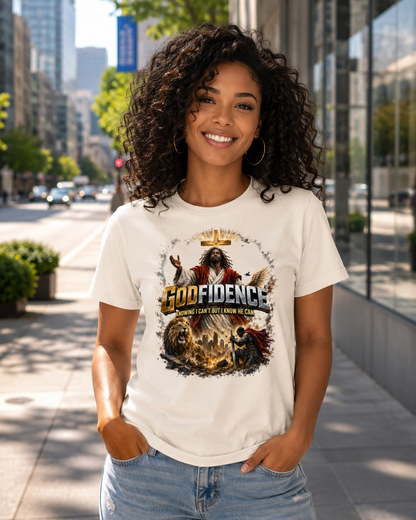NEW!! Godfidence Womens War Front Tee