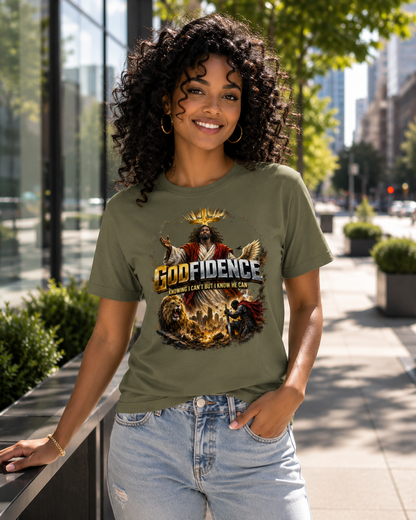 NEW!! Godfidence Womens War Front Tee