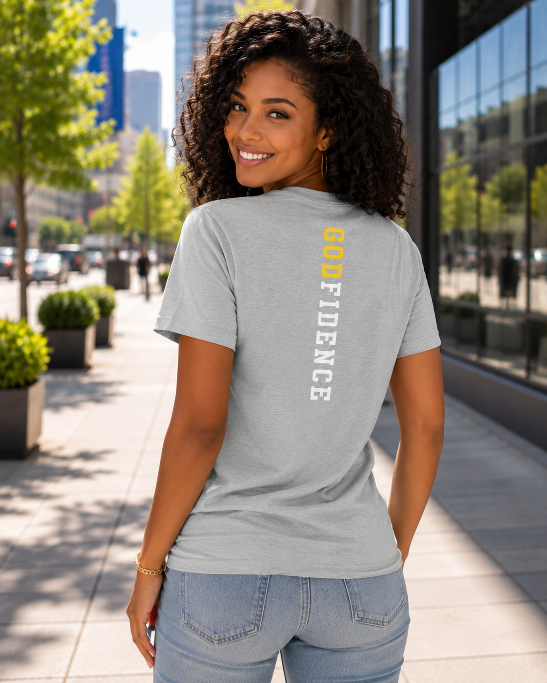 NEW!! Godfidence Womens War Front Tee