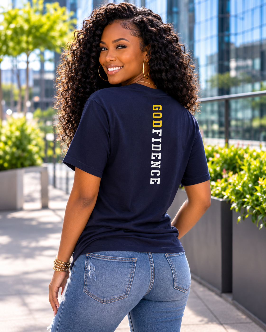 NEW!! Godfidence Womens War Front Tee