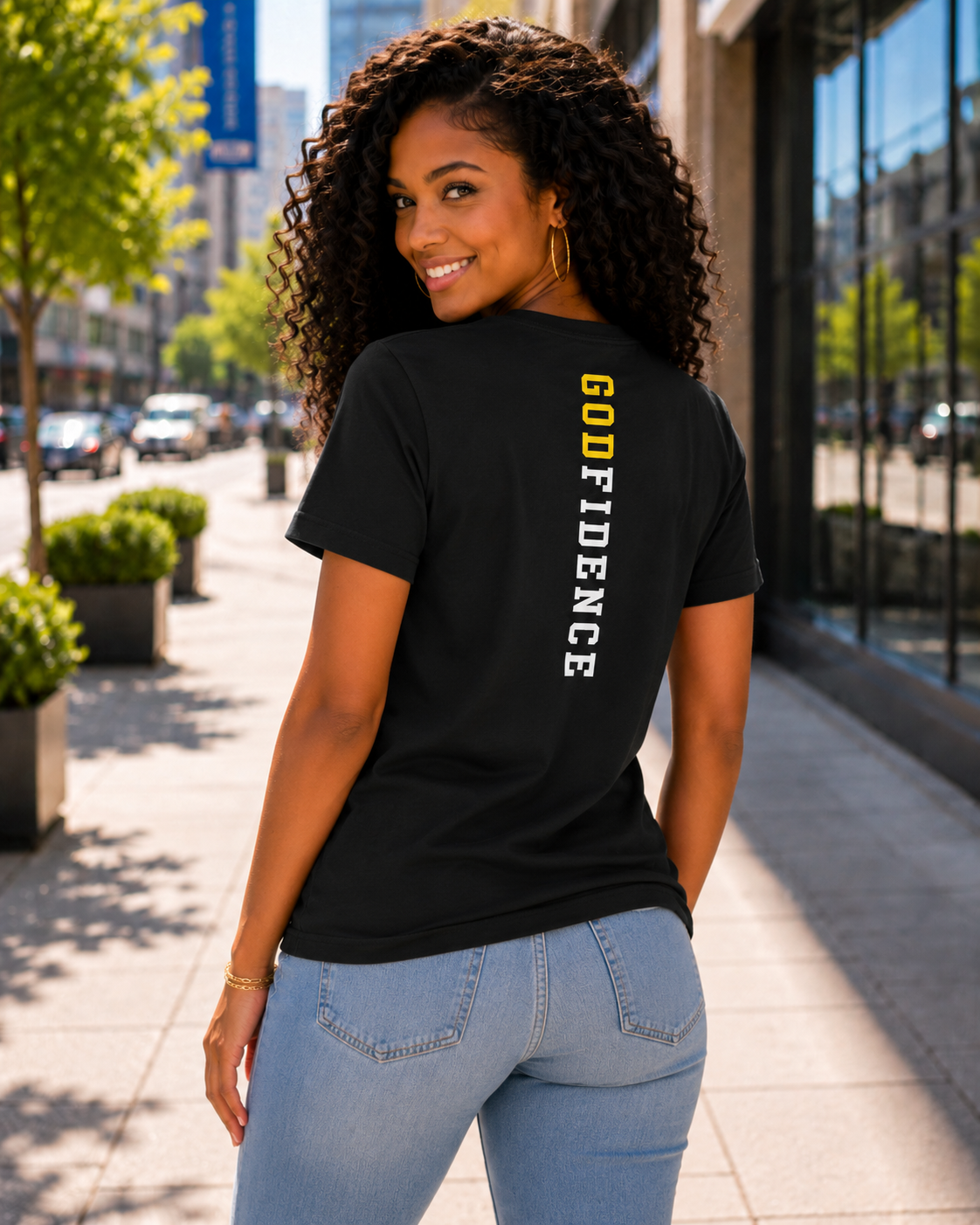 NEW!! Godfidence Womens War Front Tee