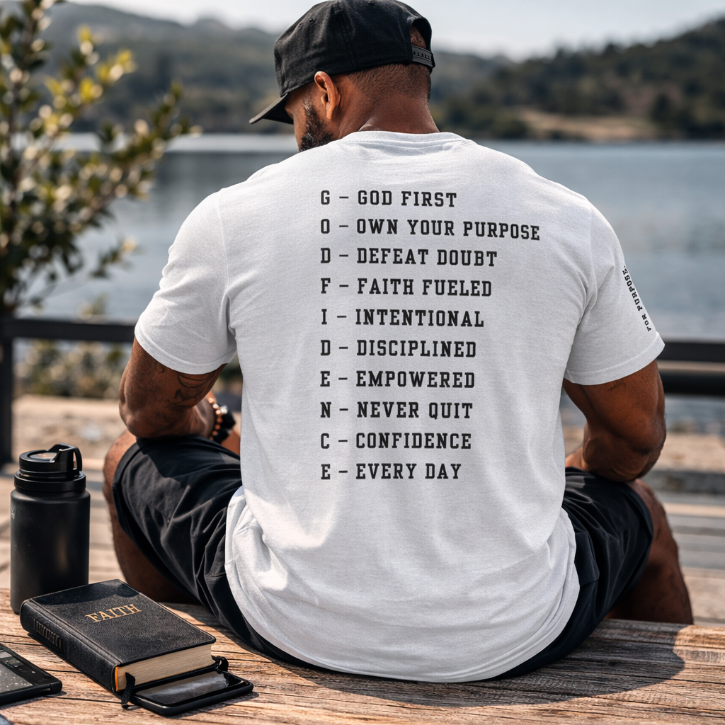 NEW!!! Godfidence Acronym Classic Tee - Godfidence Every Day G.E.D. Brand