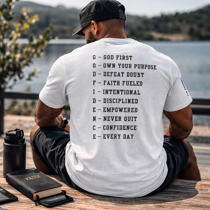 NEW!!! Godfidence Acronym Classic Tee - Godfidence Every Day G.E.D. Brand