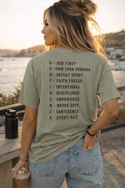 NEW!!! Godfidence Acronym Classic Tee - Godfidence Every Day G.E.D. Brand