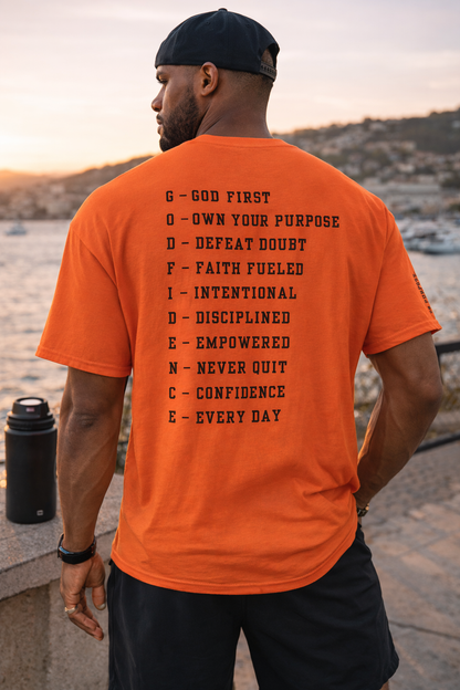 NEW!!! Godfidence Acronym Classic Tee - Godfidence Every Day G.E.D. Brand