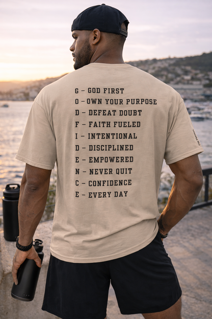 NEW!!! Godfidence Acronym Classic Tee - Godfidence Every Day G.E.D. Brand