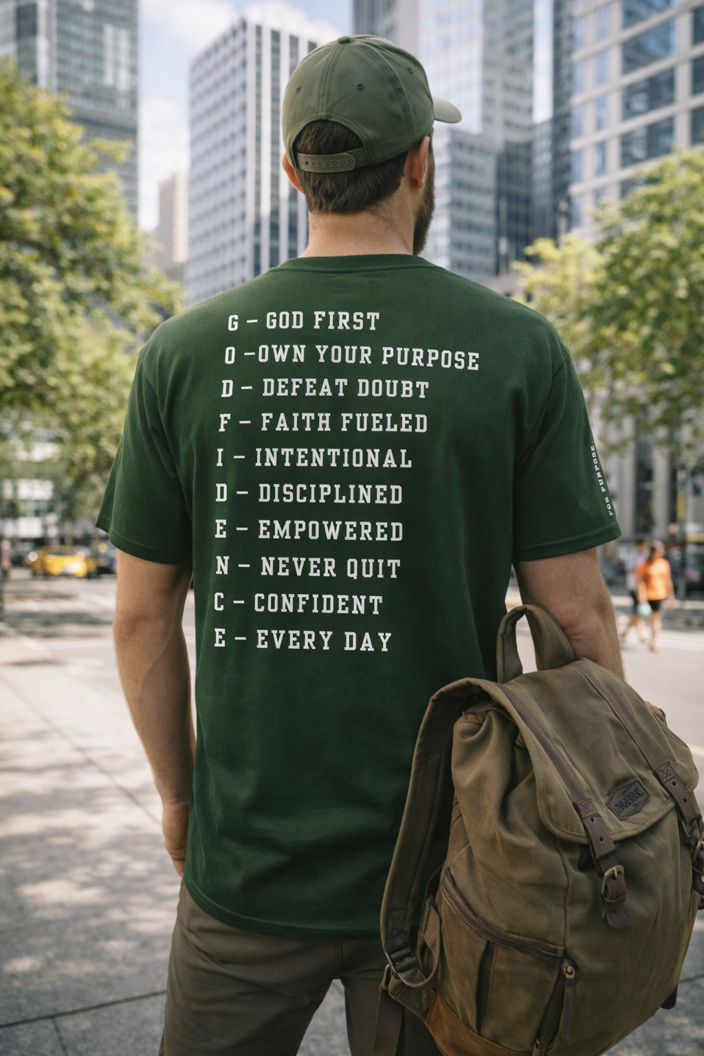 NEW!!! Godfidence Acronym White Letters - Godfidence Every Day G.E.D. Brand