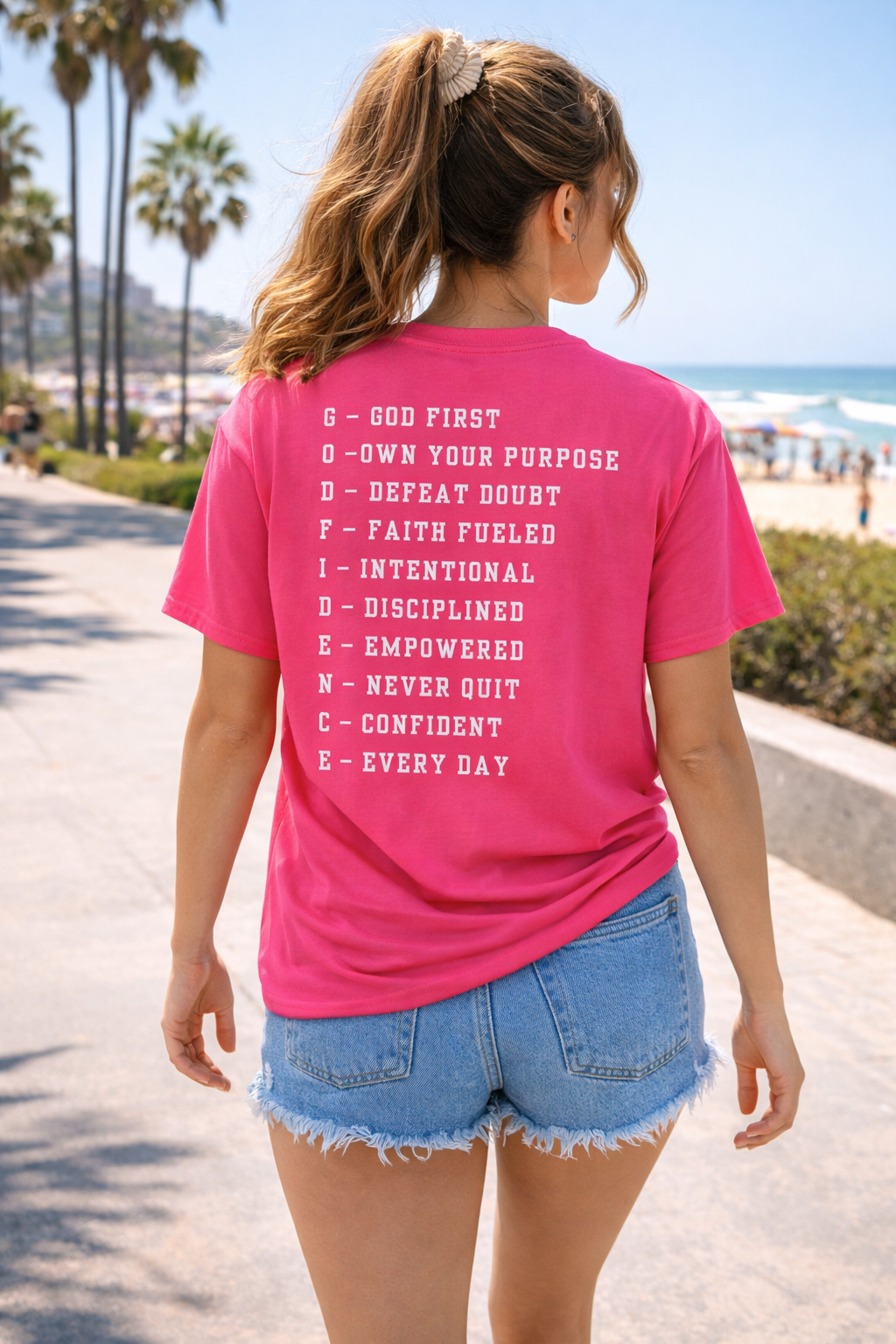 NEW!!! Godfidence Acronym White Letters - Godfidence Every Day G.E.D. Brand