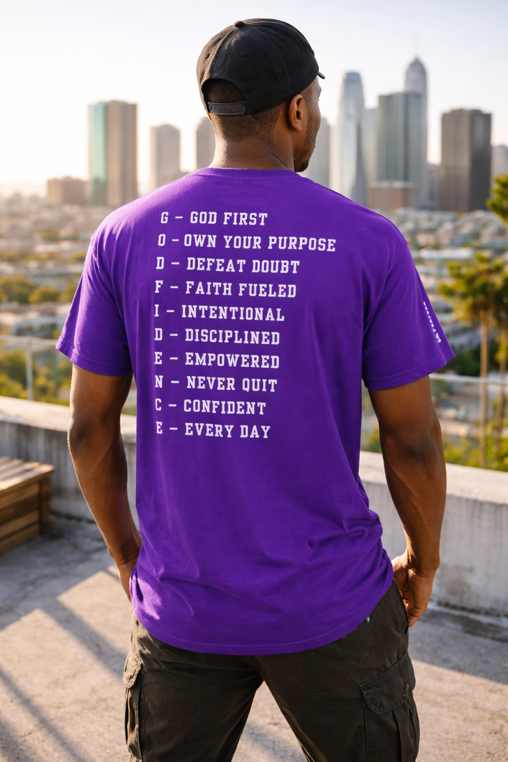 NEW!!! Godfidence Acronym White Letters - Godfidence Every Day G.E.D. Brand