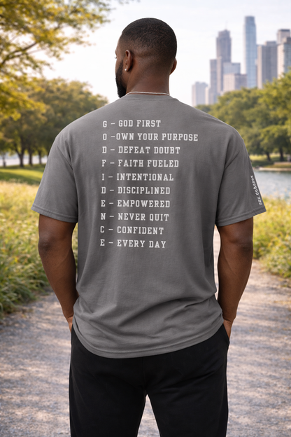 NEW!!! Godfidence Acronym White Letters - Godfidence Every Day G.E.D. Brand