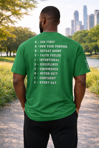 NEW!!! Godfidence Acronym White Letters - Godfidence Every Day G.E.D. Brand
