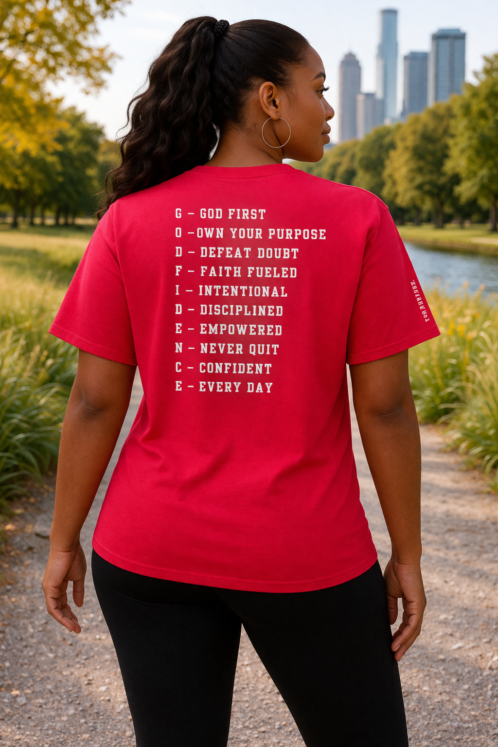 NEW!!! Godfidence Acronym White Letters - Godfidence Every Day G.E.D. Brand