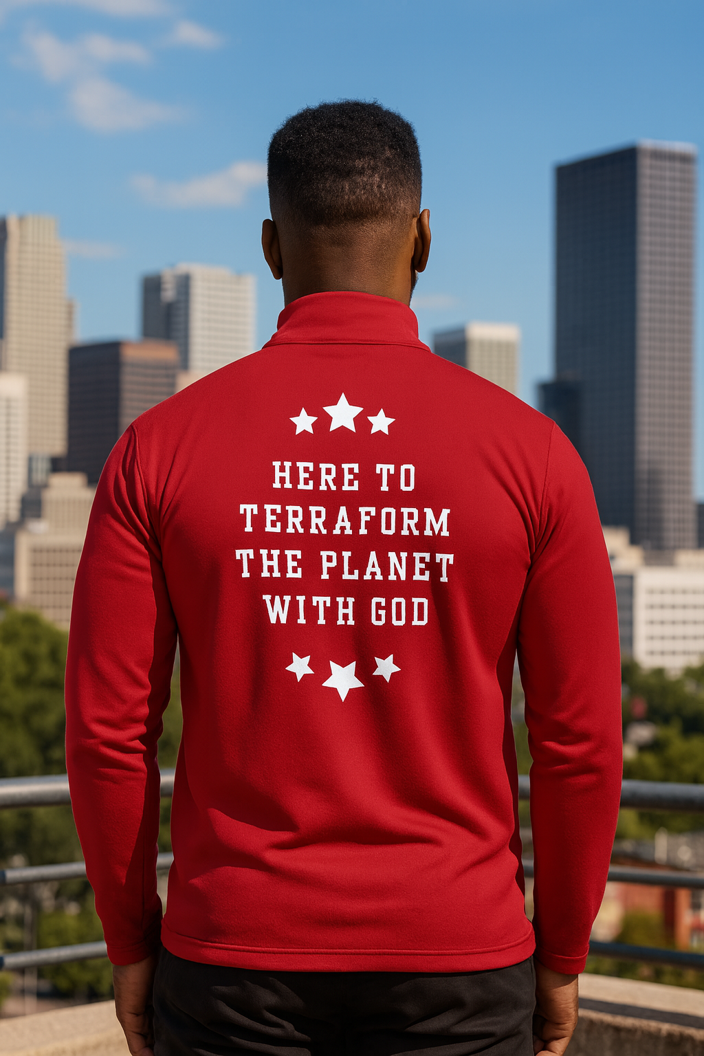 NEW!!! Godfidence Terraform Quarter-Zip Pullover