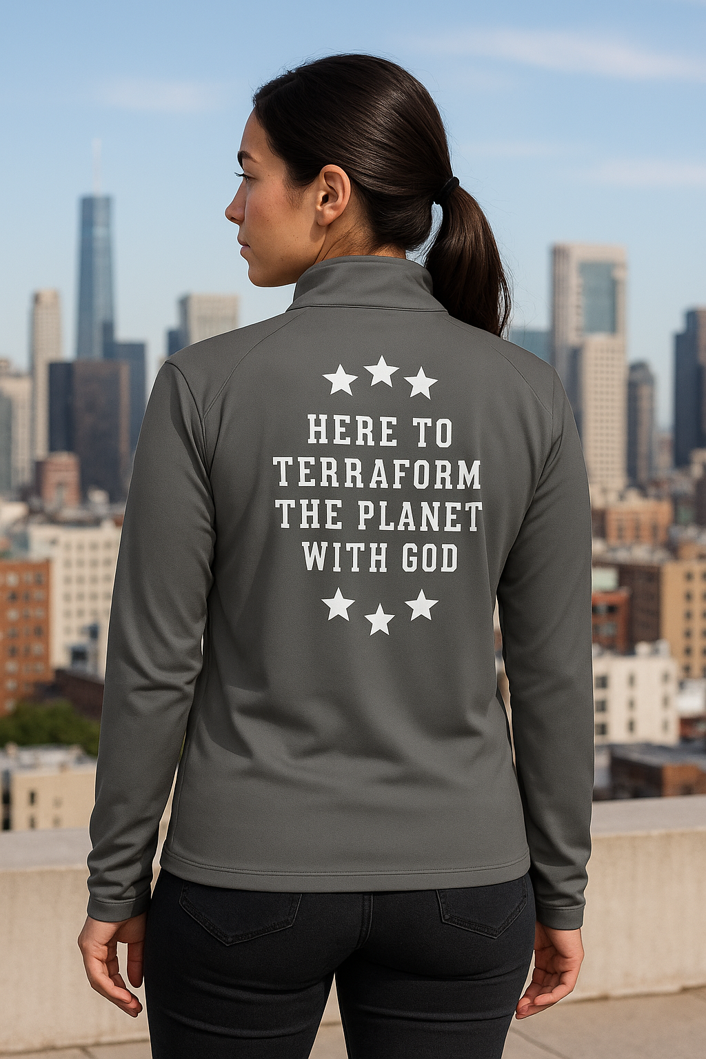 NEW!!! Godfidence Terraform Quarter-Zip Pullover