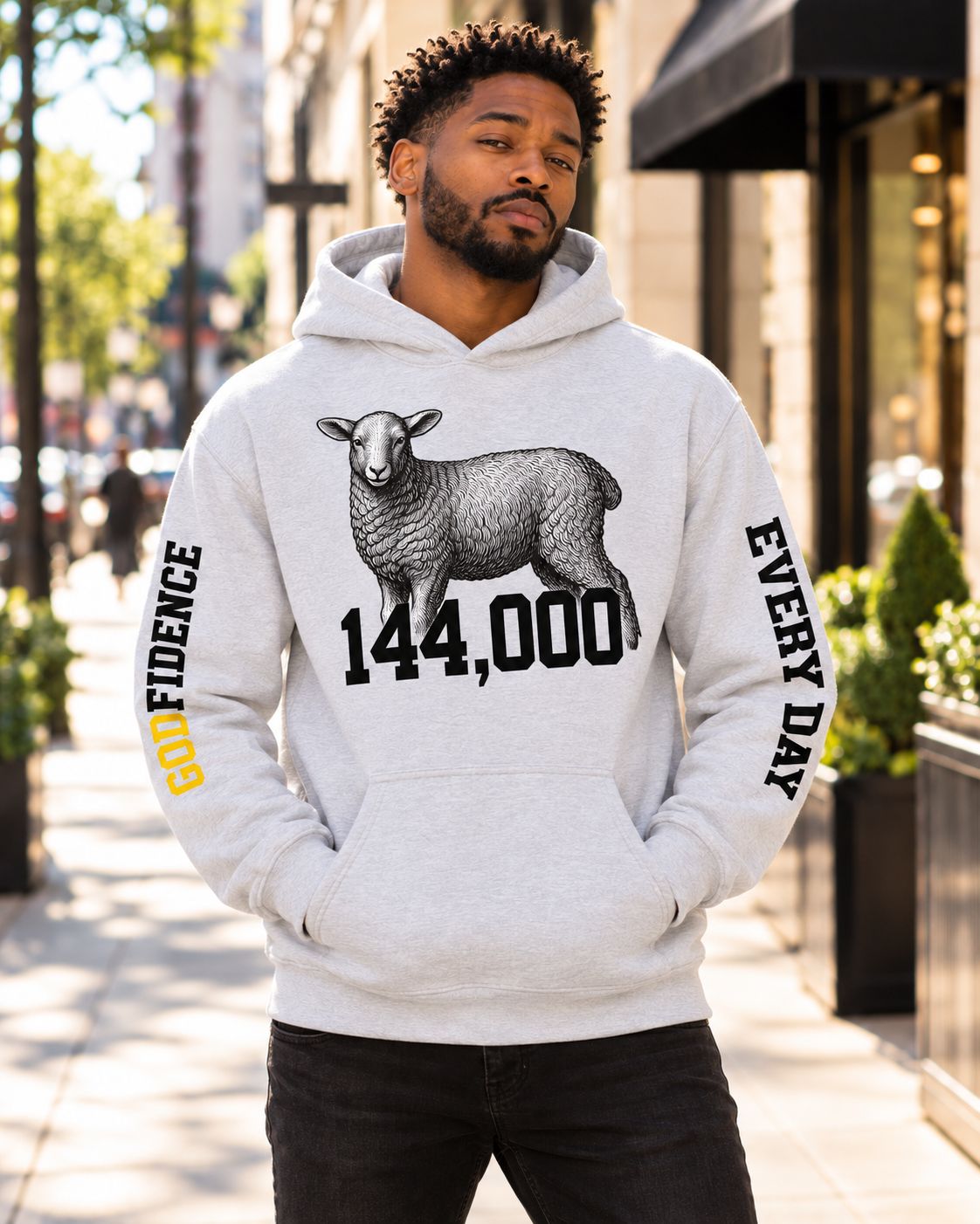 NEW!!! Godfidence Until 144 Hoodie - Godfidence Every Day G.E.D. Brand