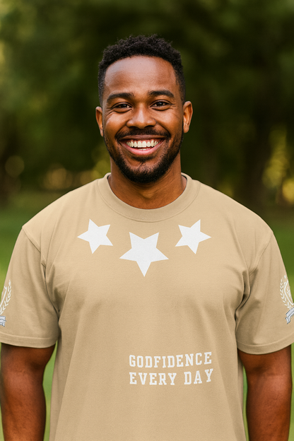 NEW!!! Godfidence Every Day What A God Oversized faded t-shirt - Godfidence Every Day G.E.D. Brand