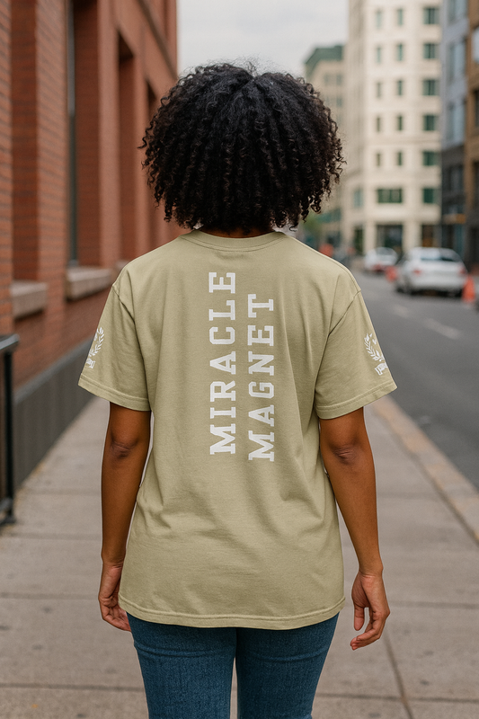 NEW!!! Godfidence Everyday Miracle Magnet Oversized faded t-shirt - Godfidence Every Day G.E.D. Brand