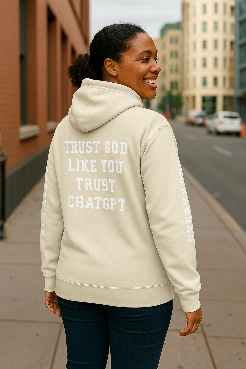 Godfidence Chatgpt Premium Hoodie - Godfidence Every Day G.E.D. Brand