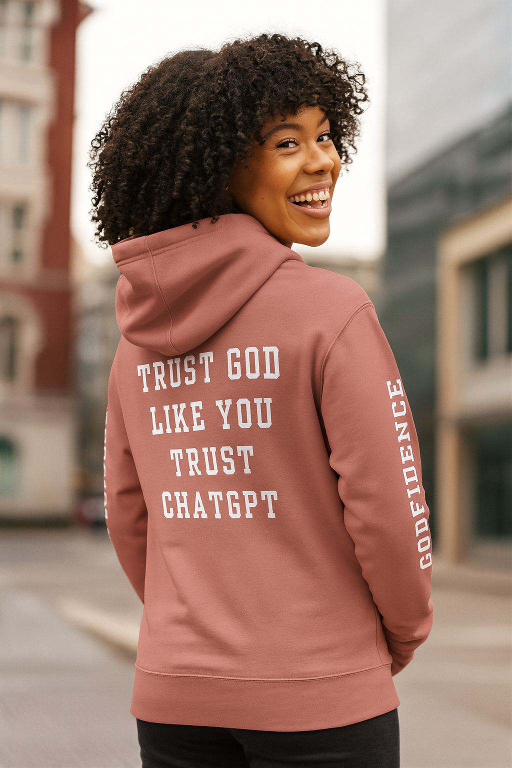 Godfidence Chatgpt Premium Hoodie - Godfidence Every Day G.E.D. Brand