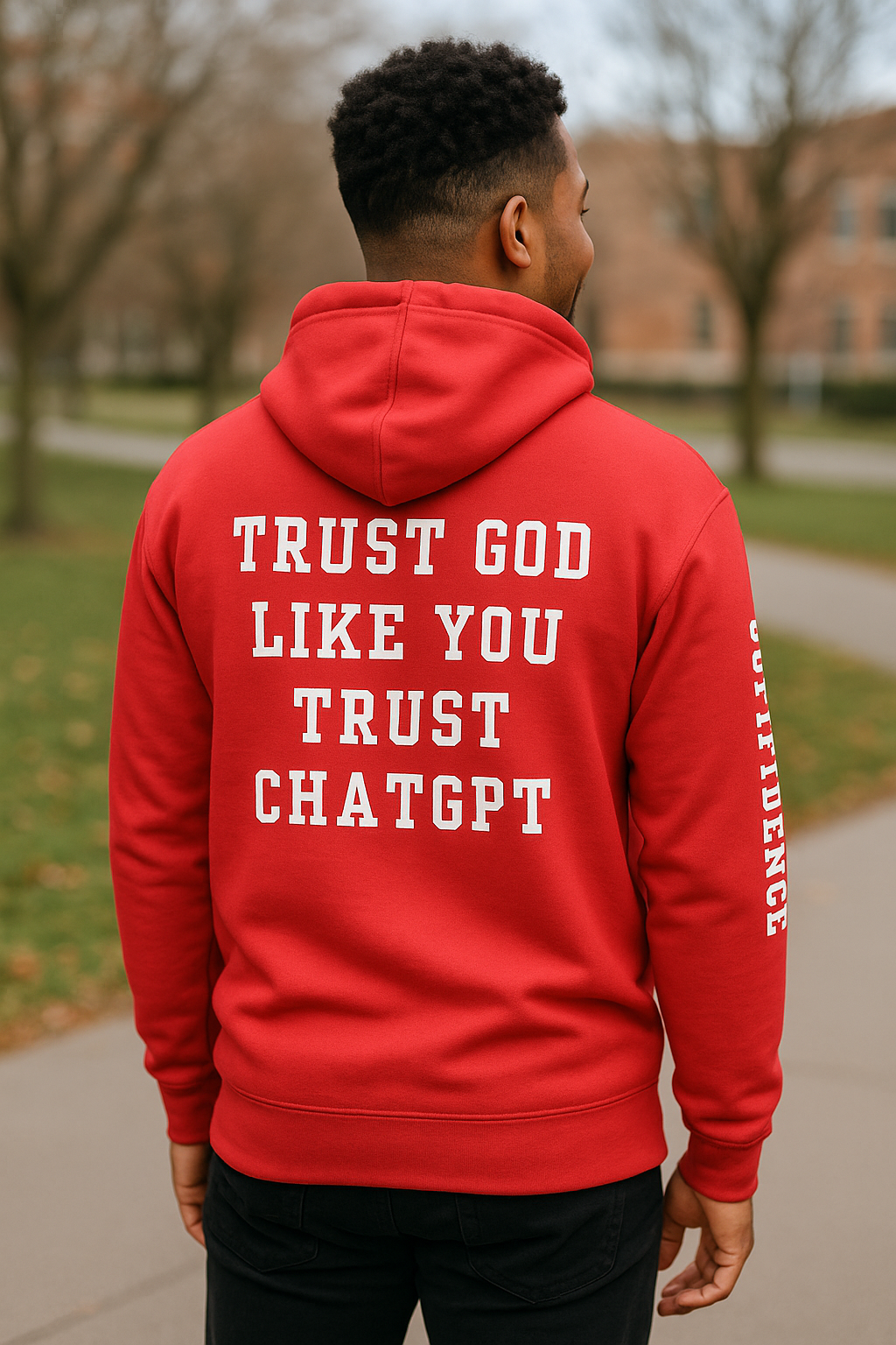 Godfidence Chatgpt Premium Hoodie - Godfidence Every Day G.E.D. Brand